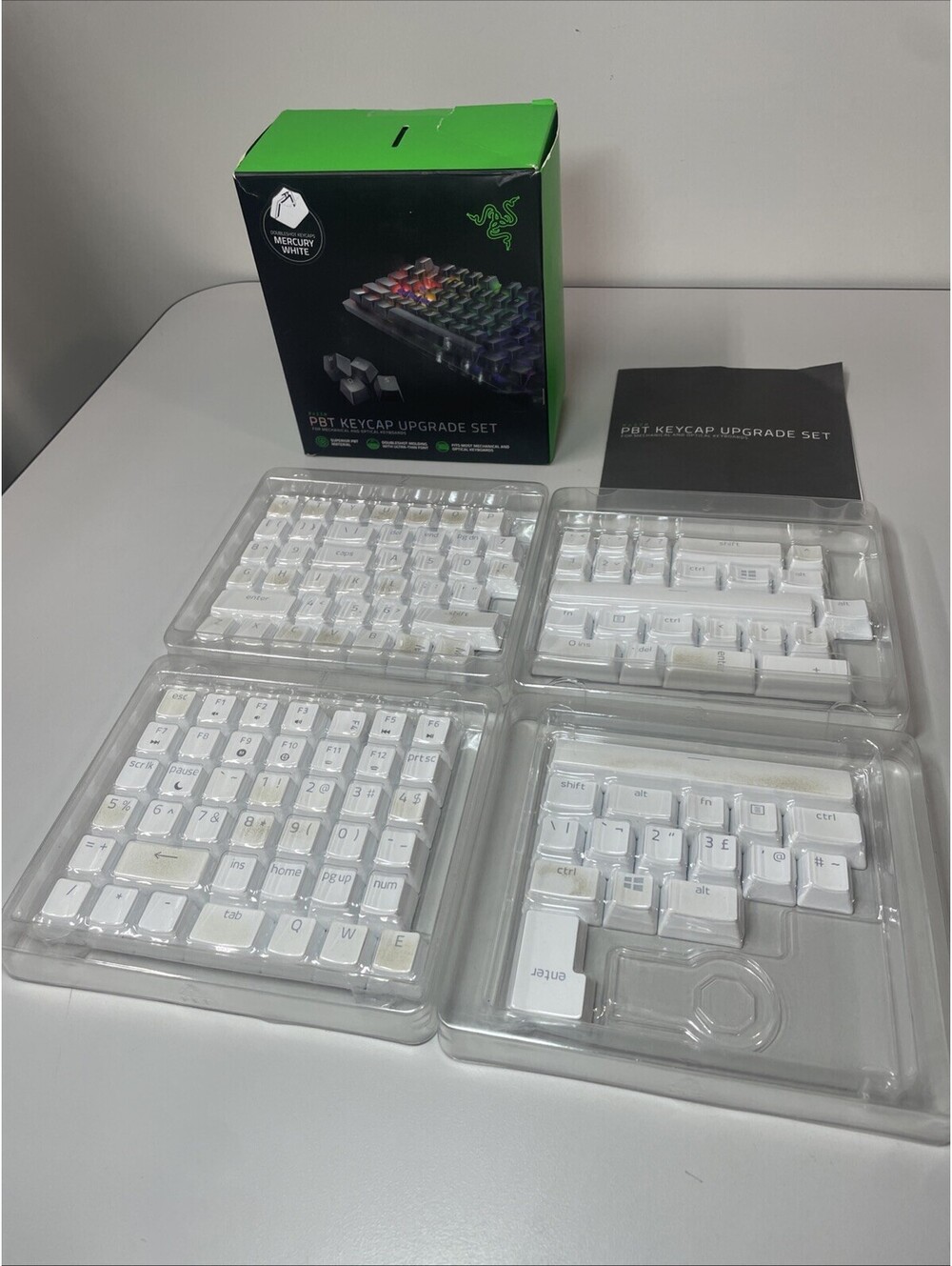 Razer PBT Keycap Upgrade Set Mercury White